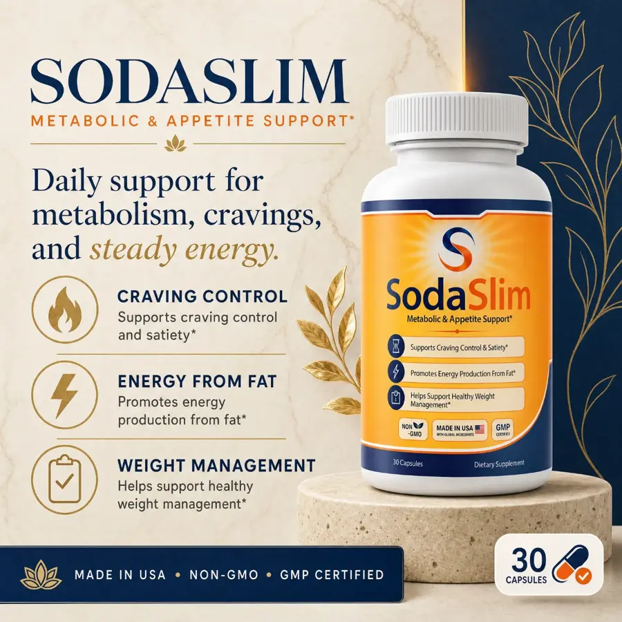 Soda Slim metabolic and appetite support capsules bottle
